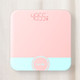 2 PCS TUY 6026 Human Body Electronic Scale Home Weight Health Scale, Size: 26x26cm(Charging Type Pink)