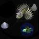 2 PCS Fish Tank Landscaping Ornament Silicone Nightlight Simulation Colorful Lion Fish(Black)