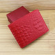 Crocodile Pattern Driver License Cover Universal Driver License Holder Card Slot ID Card Holder(Red)