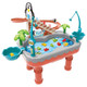 Penguin Stair Climbing Children Electric Magnetic Fishing Toy Multifunctional Game Set(Orange )