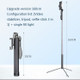 SSKY A21 Live Foldable Photography Fill Light Beauty Bracket Mobile Phone Anti-shake Stabilizer, Size:160cm+Single Fill Light