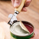 Safe Easy Manual Wood Handle Metal Can Opener Beer Bottle Opener