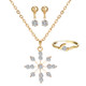 Classic Simple Rhinestone Geometric Ladies Jewelry Set(1501205C0)