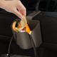 Car Back Seat Hook Trash Rubbish Garbage Can Mobile Phone Holder Storage Box (Brown)