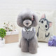 New Style Pet Dogs Knitting Sweater Warm Cashmere Both Feet Hooded Sweater with Button, Size: XXL, Bust: 52cm, Neck: 35cm(Grey)