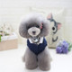 New Style Pet Dogs Knitting Sweater Warm Cashmere Both Feet Hooded Sweater with Button, Size: XL, Bust: 47cm, Neck: 32cm(Navy Blue)