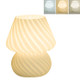 PJ-104 5W Mushroom Glass Bedroom Bedside Table Decoration Table Lamp, CN Plug, Specification： Three-color Dimming