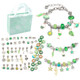 TZ-05 63 In 1 Colorful Crystal Cartoon DIY Jewelry Children Bracelet(Green Suit)