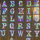 22cm Colorful Slow Flashing 26 Letters Numbers Decorative Light(Letter  F)