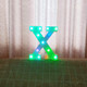 22cm Colorful Slow Flashing 26 Letters Numbers Decorative Light(Letter X)