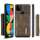 For Google Pixel 5a 5G DG.MING M1 Series 3-Fold Multi Card Wallet + Magnetic Back Cover Case(Coffee)