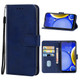 Leather Phone Case For HTC Wildfire E2 Plus(Blue)