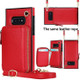 For Samsung Galaxy S10e Cross-body Zipper Big Wallet Bag Square Phone Case(Red)
