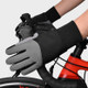 Boodun Long Finger Cycling Gloves Outdoor Sports Hiking Bike Gloves, Size: L(Dark Grey)