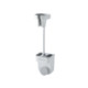 Adjustable Hair Dryer Bracket Punch-Free Shelf Shower Bracket(White)