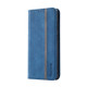 For Samsung Galaxy S20 Ultra Splicing Skin Feel Magnetic Leather Phone Case(Blue)