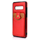 For Samsung Galaxy S10+ Soft Skin Leather Wallet Bag Phone Case(Red)