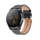 T3 IP68 1.36 inch Leather Watchband Color Screen Smart Watch(Black)