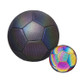 MILACHIC Night Light Football PU Opera Sewed School Training Football(No.5 Light Version Honeycomb Black 5062)