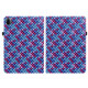 For Xiaomi Pad 5 / 5 Pro Color Weave Smart Leather Tablet Case(Blue)