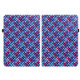 For Amazon Kindle Fire HD10 2021/HD10 Plus 2021 Color Weave Smart Leather Tablet Case(Blue)