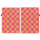 For Amazon Kindle Fire HD10 2021/HD10 Plus 2021 Color Weave Smart Leather Tablet Case(Rose Red)