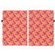 For Amazon Kindle Fire HD8 2020 Color Weave Smart Leather Tablet Case(Rose Red)