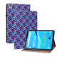 For Lenovo Tab M8 HD TB-8505F 8.0 Color Weave Leather Tablet Case with Holder(Blue)