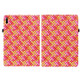 For Huawei MatePad 11 2021 Color Weave Leather Tablet Case with Holder(Rose Red)