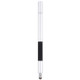 3 in 1 Universal Silicone Disc Nib Stylus Pen with Mobile Phone Writing Pen & Common Writing Pen Function (Silver)