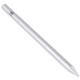 Pt360 2 in 1 Universal Silicone Disc Nib Stylus Pen with Common Writing Pen Function (Silver)