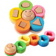 Flower Shape Tower Column Wood Children Educational Toys