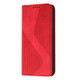 For OnePlus Nord 20 5G Skin Feel Magnetic S-type Leather Phone Case(Red)