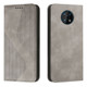 For Nokia G50 Skin Feel Magnetic S-type Leather Phone Case(Grey)