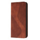 For OnePlus Nord 20 5G Skin Feel Magnetic S-type Leather Phone Case(Brown)