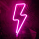 Neon LED Modeling Lamp Decoration Night Light, Style: Pink  Thunder