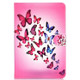 Colored Pattern Drawing Horizontal Flip PU Leather Case with Three-folding Holder for 8 inch Tablet PC(Colorful butterfly)