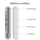 Stoyobe PC + Silicone Stylus Pen Magnetic Absorption Storage Box For Apple Pencil 1 / 2(White)