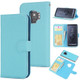 For Samsung Galaxy S9 Cross Texture Detachable Leather Phone Case(Blue)