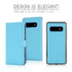 For Samsung Galaxy S10e Cross Texture Detachable Leather Phone Case(Blue)