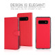 For Samsung Galaxy S10e Cross Texture Detachable Leather Phone Case(Red)