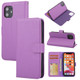 Cross Texture Detachable Leather Phone Case For iPhone 11 Pro(Purple)