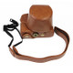 PU Leather Camera Full Body Case Bag with Strap for FUJIFILM X-A7 / X-A20 (15-55mm Lens) (Brown)
