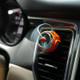 Car Air Conditioner Air Outlet Aromatherapy Small Fan(Orange)