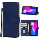 Leather Phone Case For Itel S33(Blue)