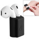 Portable Watches Wireless Bluetooth Earphone Silicone Protective Box Anti-lost Dropproof Storage Bag for Apple AirPods 1/2 (Earphone is not Included)(Black)