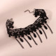 Fringe Lace Gothic Lolita Vintage Necklace,Style: 1556