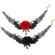 Fringe Lace Gothic Lolita Vintage Necklace,Style: 1532 Red
