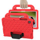For Galaxy Tab A8 10.5(2021) X200/X205 Diamond  EVA Shockproof Case with Holder & Strap(Red)