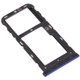 SIM Card Tray + Micro SD Card Tray for ZTE Blade V10 (Blue)